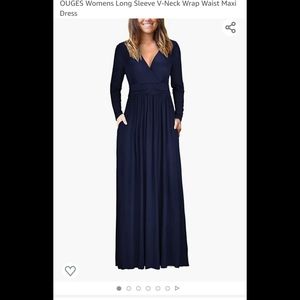 Medium Navy Maxi Dress